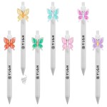 Butterfly Click Activated Pen Custom Engraved
