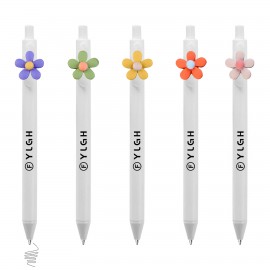 Custom Imprinted 5 Petal Flower Click Pen