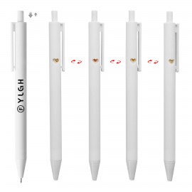 Click Activated Pen With Heart Window Emoji Logo Branded