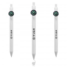 Click Pen w/ Compass Custom Imprinted