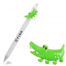 Custom Engraved Click Pen w/ Crocodile