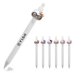 Custom Imprinted Click Activated Pen with Cat Wearing Eyeglasses