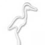 Custom Imprinted Stork/Heron Inkbend Standard, Bent Pen