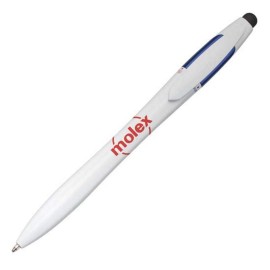 Custom Engraved Triplet 3 Color Pen/Stylus - Blue