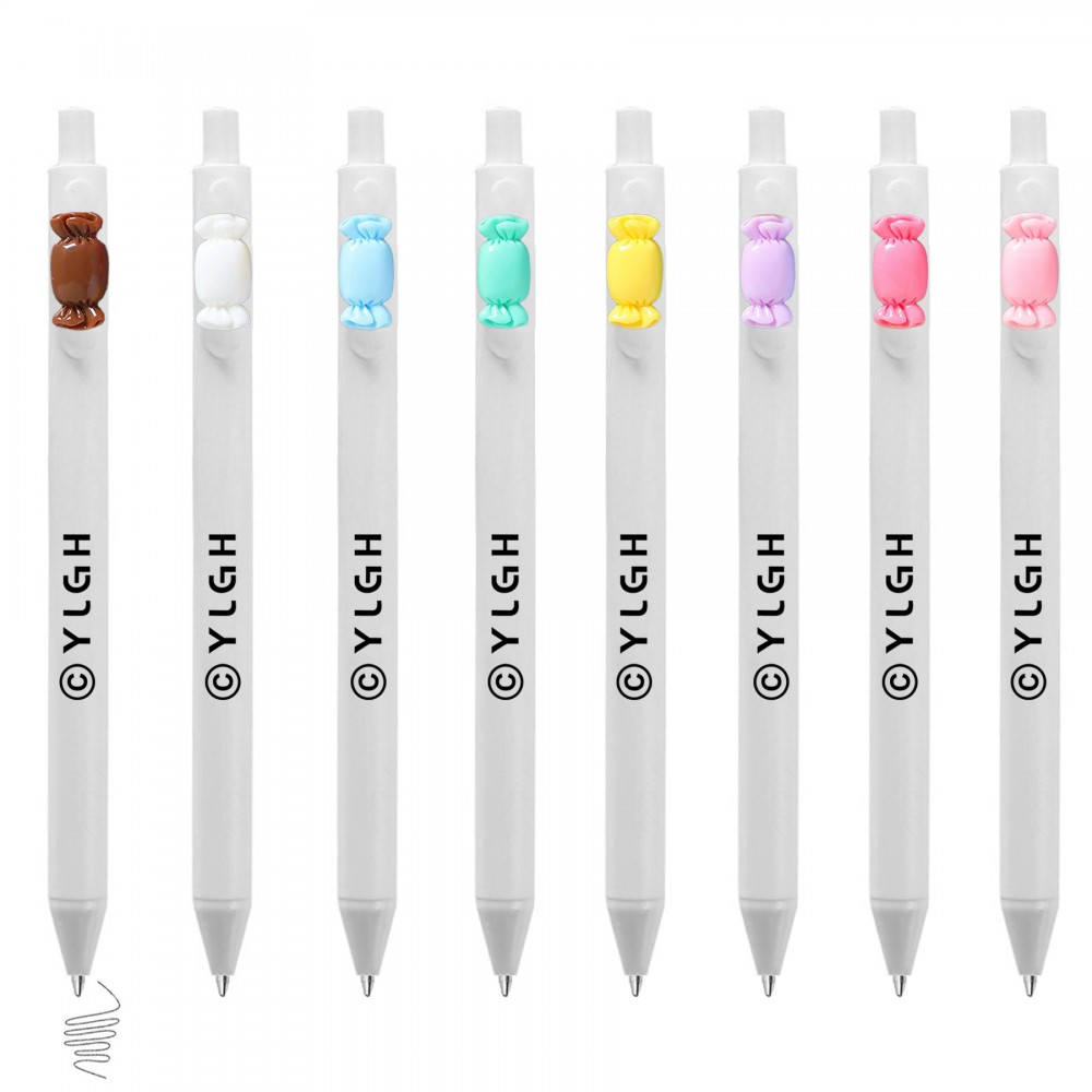 Click Pen w/ Sweet Candy Logo Branded