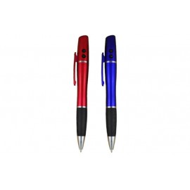 Logo Branded LED Light & Red Laser Pointer Pen