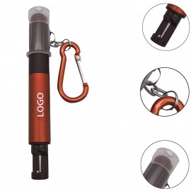 Carabiner Stylus Pen w/Light & Multifunctional Tool Logo Branded