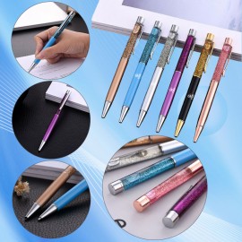 Custom Engraved Liquid Ball Pen with Crystal Dynamics  Custom Engraved Liquid Ball Pen with Crystal Dynamics