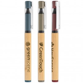 Harmony Bamboo Gel Pen Custom Imprinted