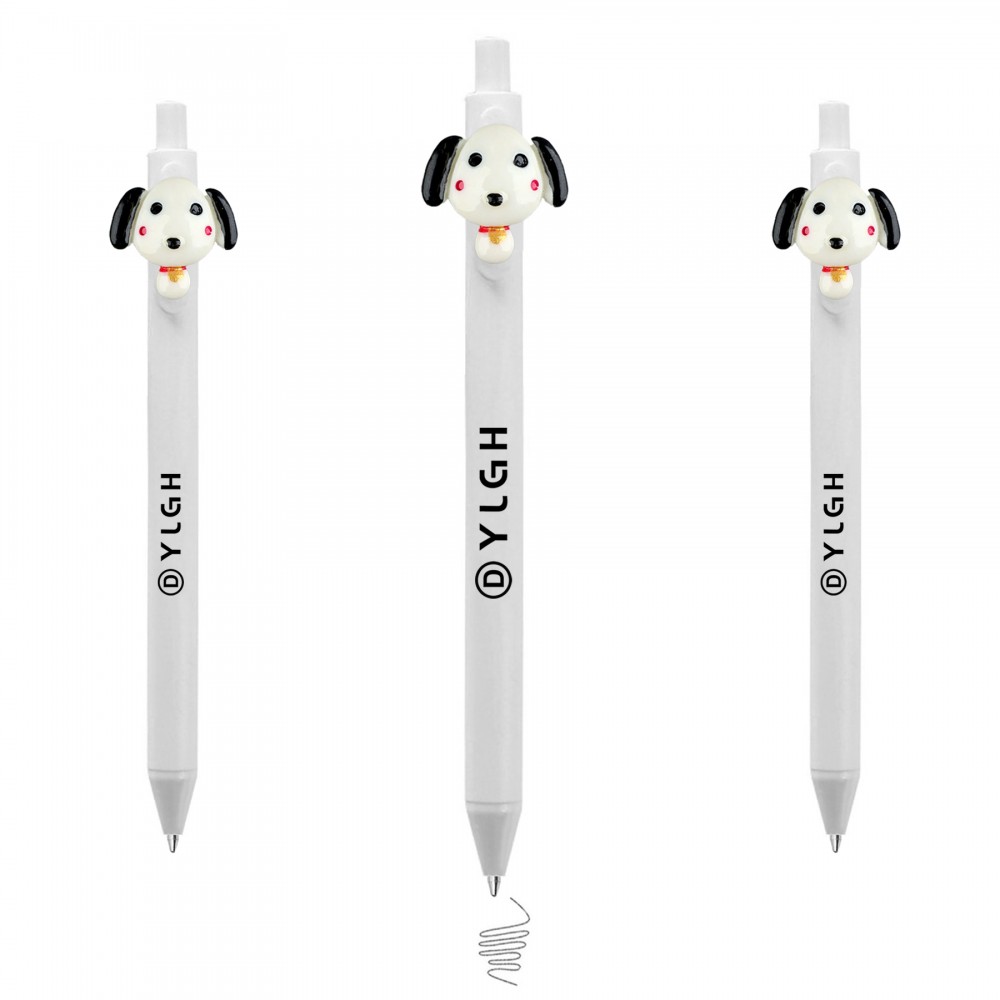 Cute Dog Click Activated Pen Custom Imprinted Cute Dog Click Activated Pen Custom Imprinted