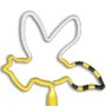 Logo Branded Bumblebee Multi-Color Inkbend Standard, Bent Pen