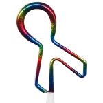 Awareness Ribbon Rainbow Foli Inkbend Standard, Bent Pen Custom Imprinted
