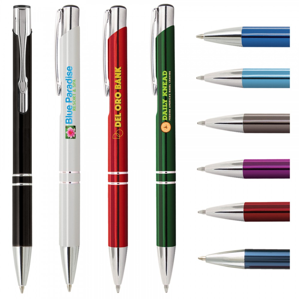 Custom Engraved Tres-Chic - ColorJet - Full-Color Metal Pen