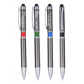 Gunmetal Stylus Pen Logo Branded