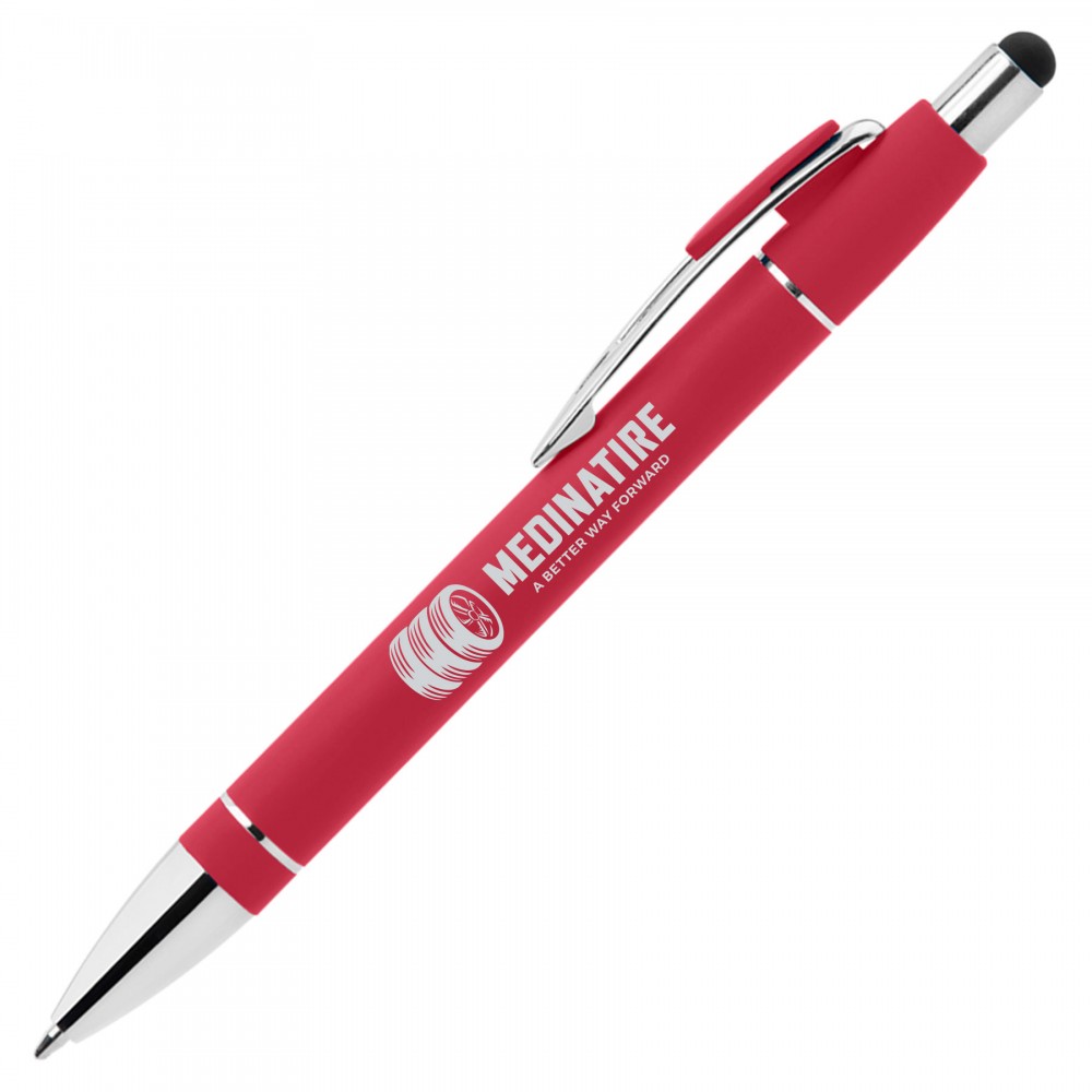 Marquise Softy w/Stylus - Laser Logo Branded Marquise Softy w/Stylus - Laser Logo Branded