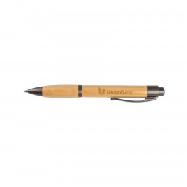 Custom Engraved Straight Barrel Bamboo Pen