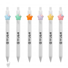 Click Pen w/ Flower in Star Logo Branded