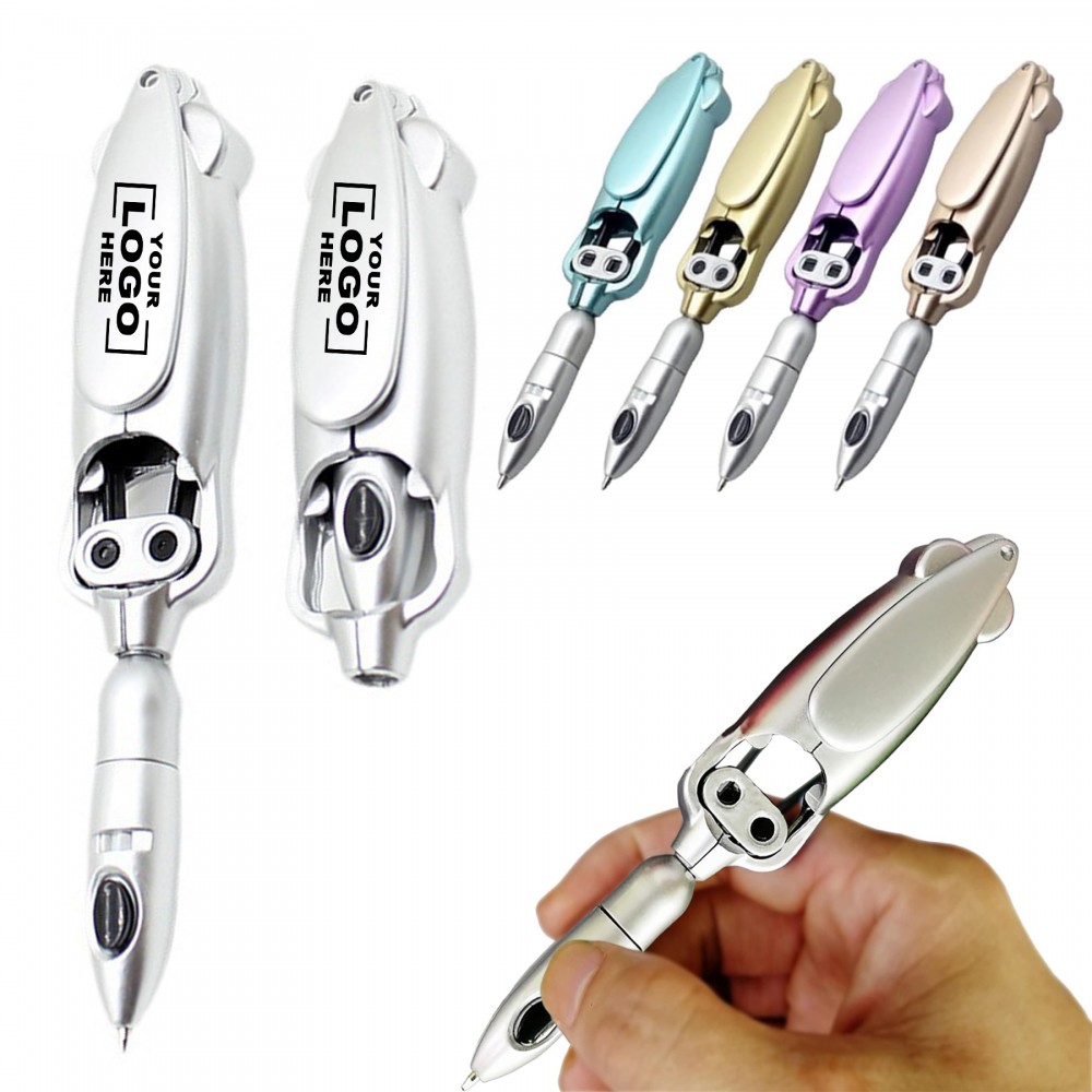 Frog Shaped Robotic Transforming Ballpoint Pen Custom Engraved Frog Shaped Robotic Transforming Ballpoint Pen Custom Engraved