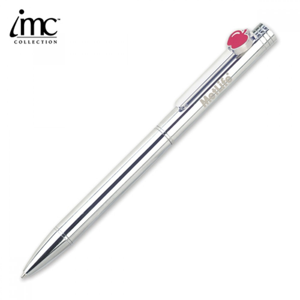 Icons Twist Action Ballpoint Pen w/ Apple Icon Clip Custom Engraved Icons Twist Action Ballpoint Pen w/ Apple Icon Clip Custom Engraved