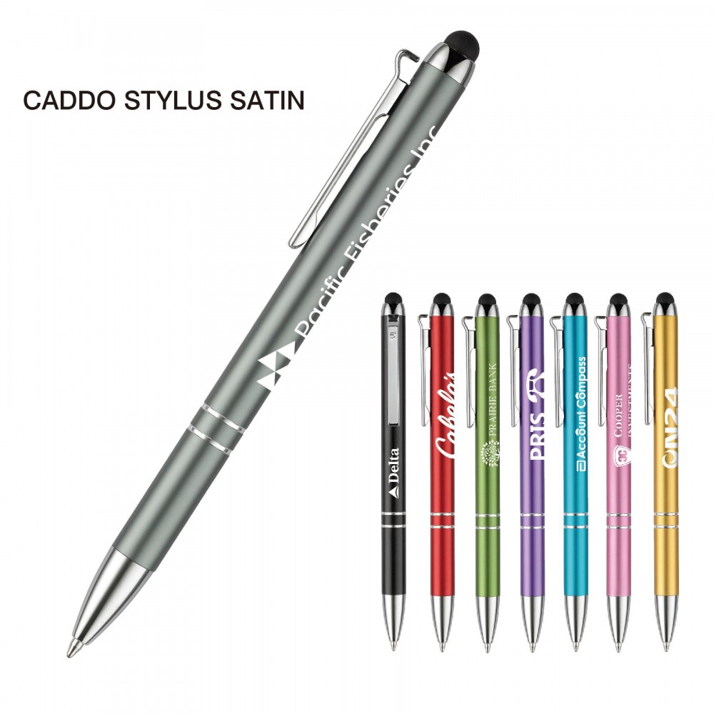 Custom Imprinted Caddo Stylus Satin Pen Custom Imprinted Caddo Stylus Satin Pen