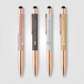 Baltic Softy Rose Gold Pen w/ Stylus - Laser Custom Engraved