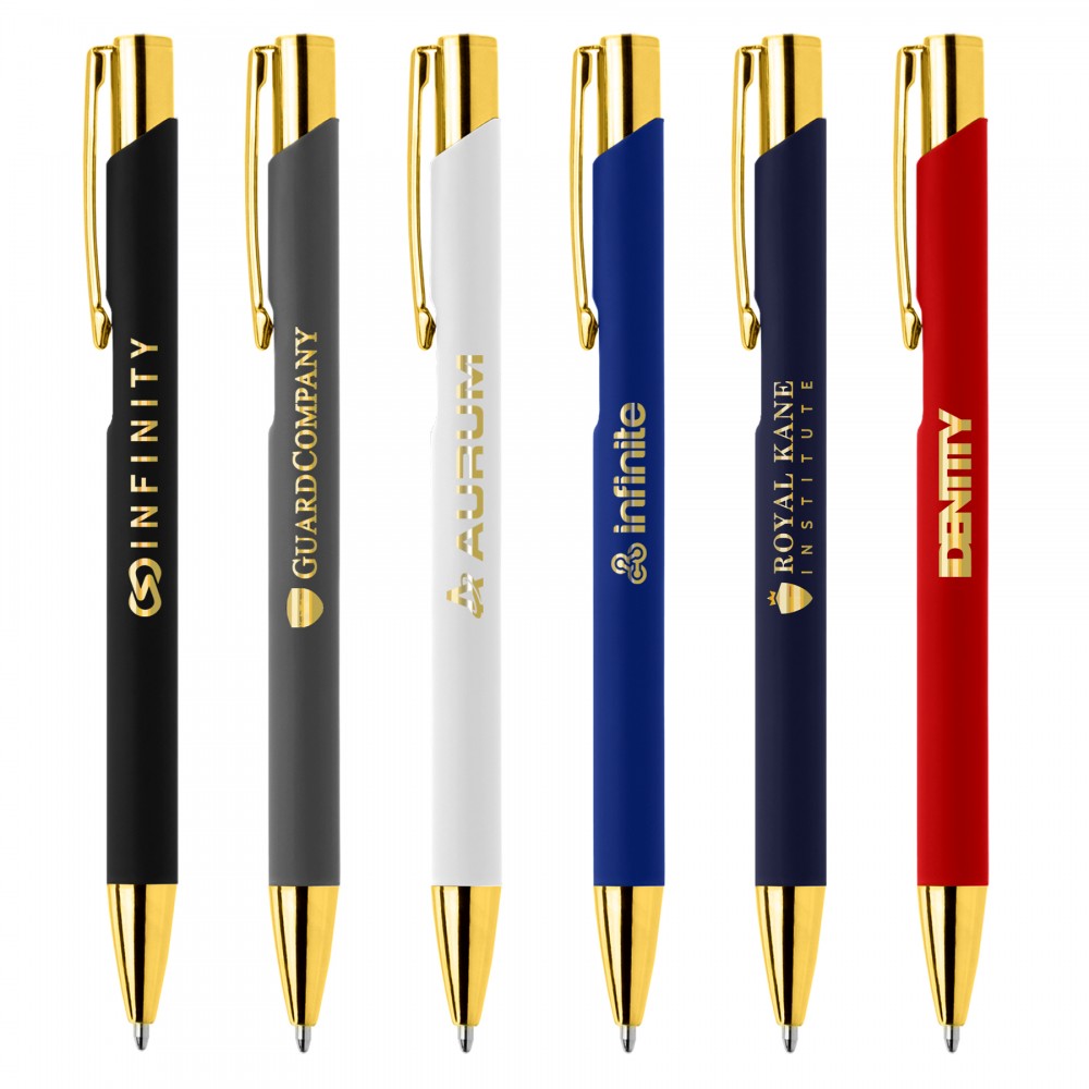 Crosby Gold Softy - Laser Engraved Metal Pen Custom Engraved Crosby Gold Softy - Laser Engraved Metal Pen Custom Engraved