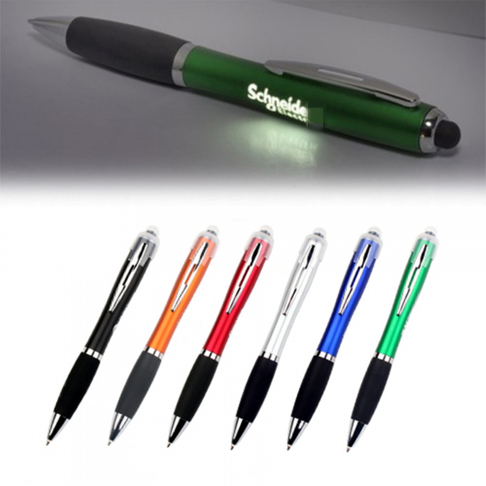 LED Light Ballpoint Pen Logo Branded