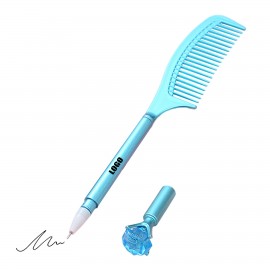 Comb Shaped Pen With Diamond Cap Custom Engraved