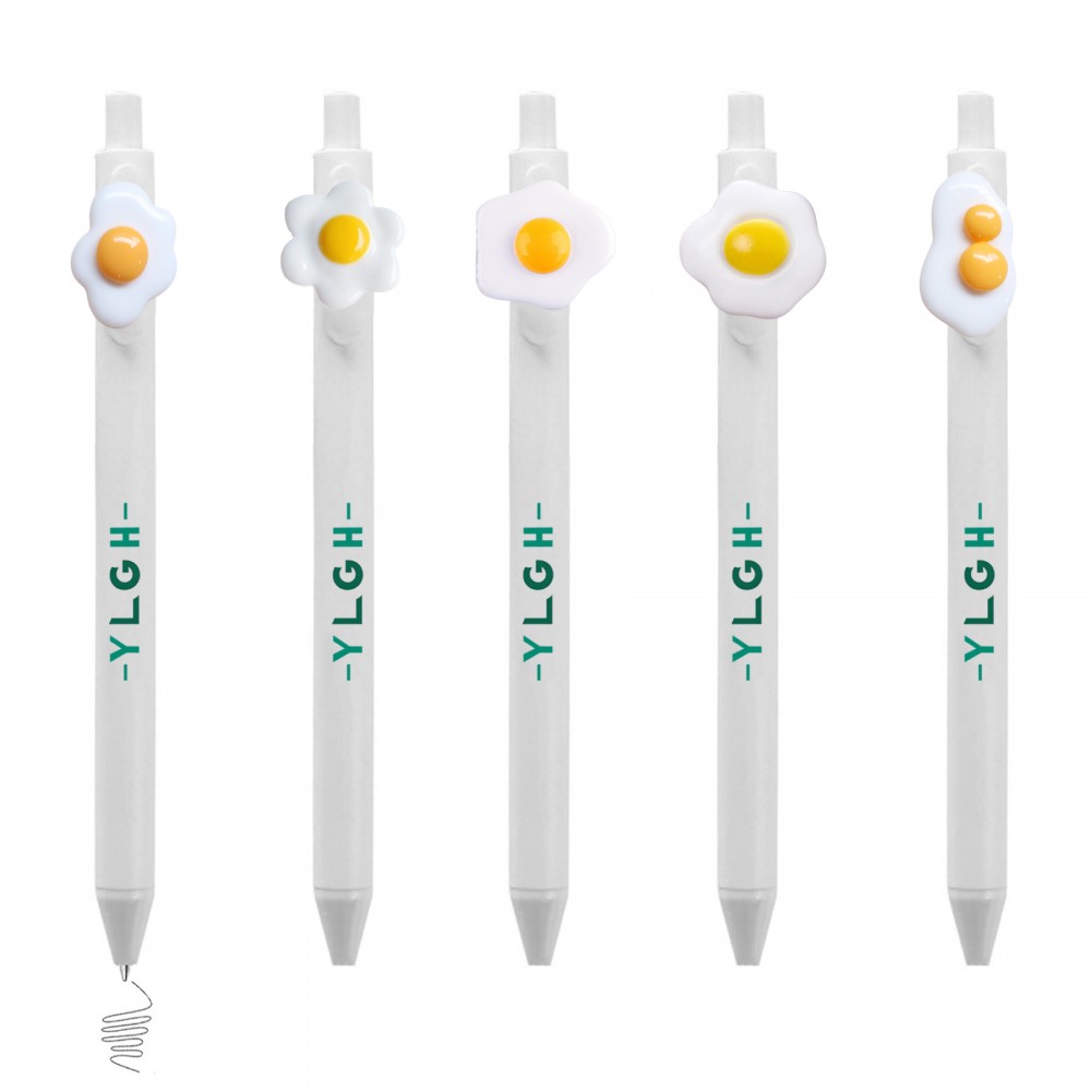 Eggs Click Activated Pen Logo Branded