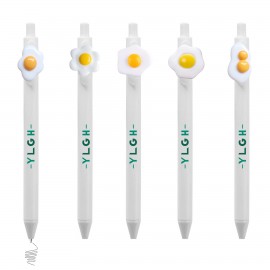 Eggs Click Activated Pen Logo Branded
