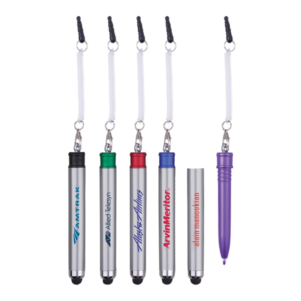 The Zealot Stylus & Pen w/Bungee Coil Custom Imprinted The Zealot Stylus & Pen w/Bungee Coil Custom Imprinted