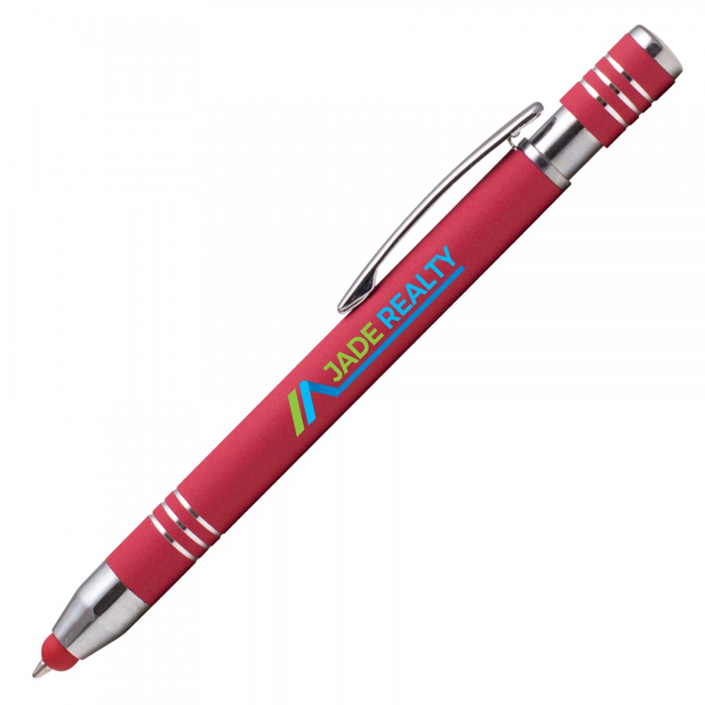 Marin Softy w/ Stylus - Full Color- Full Color Metal Pen Custom Engraved Marin Softy w/ Stylus - Full Color- Full Color Metal Pen Custom Engraved