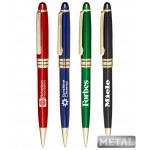 Logo Branded "Gleaming" Metal Twist Pen