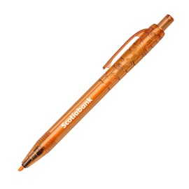 Bali Recyled Plastic Highlighter - Orange Custom Imprinted  Bali Recyled Plastic Highlighter - Orange Custom Imprinted