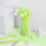 Custom Imprinted Light Changing Bell Orchid Silicone Gel Pen