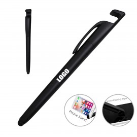 Custom Engraved Phone Stand Stylus Pen w/Cleaning Wiper