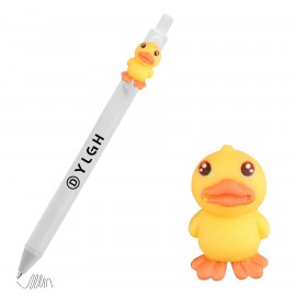 Custom Imprinted Click Pen w/ Yellow Duck