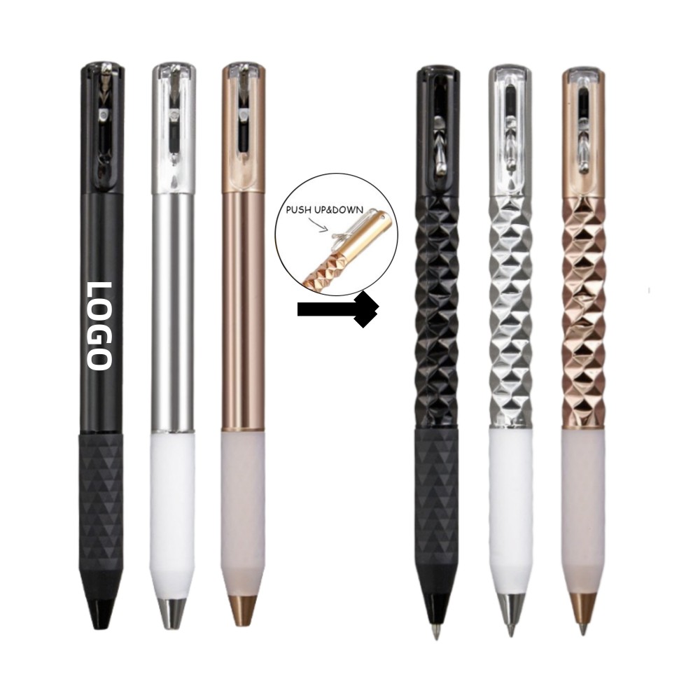 Rhombus Dynamic Geometric Transformable Stress-Relief Ballpoint Pen Custom Engraved