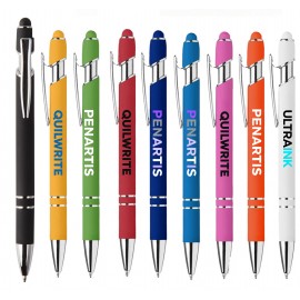 Custom Imprinted Same color Velvet-Touch VC Stylus Pen