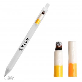 Click Activated Pen with Cigarette Custom Imprinted