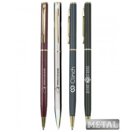 Union Printed, Promotional "Remarkable" Metal Twist Pen Logo Branded