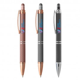 Sirin Softy Rose Gold Metal Pen with Stylus (Full Color Imprint) Custom Engraved  Sirin Softy Rose Gold Metal Pen with Stylus (Full Color Imprint) Custom Engraved