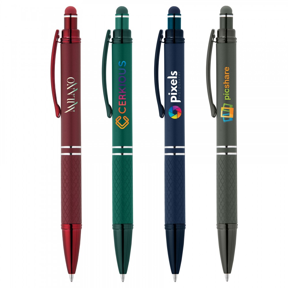 Phoenix Monochrome Pen w/ Stylus - ColorJet Custom Engraved