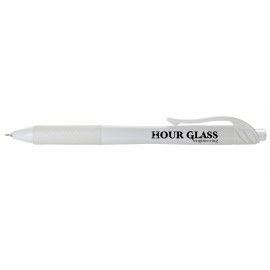 Custom Imprinted Pentel Energel-X Needle Tip Gel Ink Pen - White
