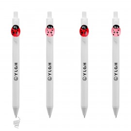 Logo Branded Click Pen w/ Lady Bug
