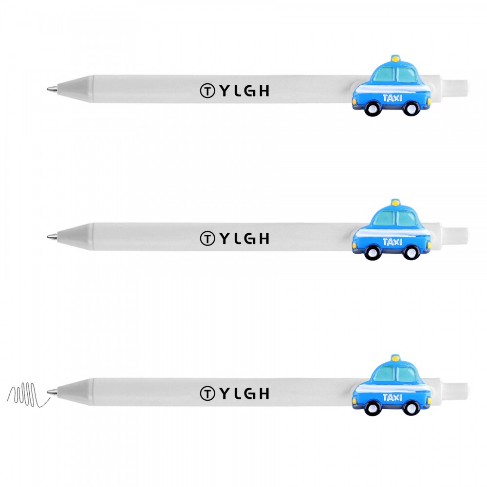 Click Activated Pen With Taxi Car Custom Engraved