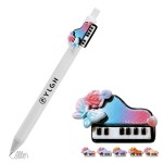 Logo Branded Click Activated Pen with Piano