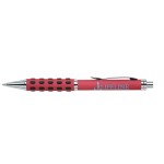 Custom Engraved Inca-85 Ballpoint Click Action Pen w/Rubber Dotted Gripper