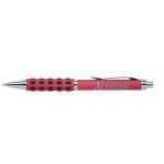Custom Engraved Inca-85 Ballpoint Click Action Pen w/Rubber Dotted Gripper
