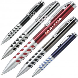 Logo Branded Solid Brass Construction Twist Action Ballpoint Pen